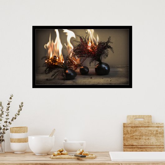 Poster Fleurs brûlantes (Cuisine)