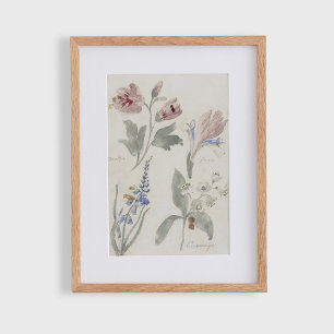 Poster Fleurs c, nurserie vintage 