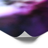 Poster Fleurs cardiaques à saignement blanc Couleurs Abst (Coin)