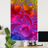 Poster Fleurs Chakra (Bureau à domicile)
