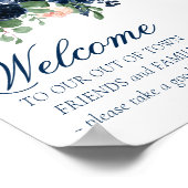 Poster Fleurs Chic | Fleurs Romantiques Invités Hors de l (Coin)