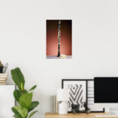 Poster fleurs Clarinet blanches (Bureau à domicile)