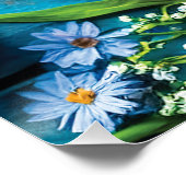 Poster Fleurs colorées (Coin)