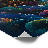 Poster Fleurs colorées dans les bois (Coin)