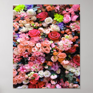 Poster Fleurs colorées en Bouquet floral fleuri