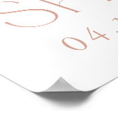 Poster Fleurs colorées, Fleurs sauvages, Bienvenue nuptia (Coin)