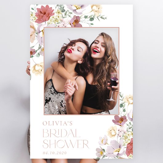 Poster Fleurs colorées, Fleurs sauvages, Boho, Fête des m