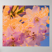 Poster Fleurs colorées Imprimer (Devant)