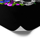 Poster Fleurs crâniennes à cheval (Coin)