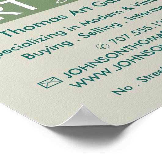 Poster Fleurs d'amandes, Van Gogh, Concessionnaire d'art, (Coin)