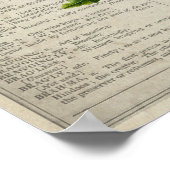 Poster Fleurs d'anatomie cérébrale Papillons de colibris (Coin)