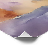 Poster Fleurs d'anémone violettes dans une impression d'a (Coin)