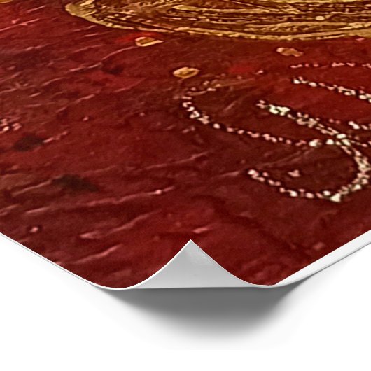 Poster fleurs d'ange rouge (Coin)