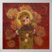 Poster fleurs d'ange rouge (Devant)