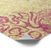 Poster Fleurs d'anniversaire le 22 août "Siam tulip" (Coin)