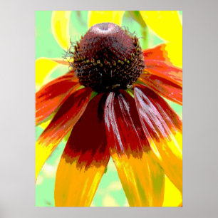 Poster Fleurs dans la croissance verte