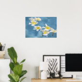 Poster Fleurs dans l'eau (Bureau à domicile)