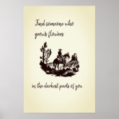 Poster Fleurs dans les parties les plus sombres de vous P (Devant)