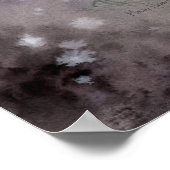 Poster Fleurs dans l'impression de fées hivernales (Coin)