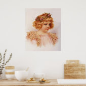 Poster Fleurs dans ses cheveux (Cuisine)
