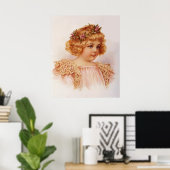 Poster Fleurs dans ses cheveux (Bureau à domicile)