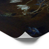 Poster Fleurs dans un bateau en bois Jan Brueghel l'aîné (Coin)