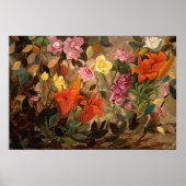 Poster Fleurs dans un jardin (Devant)