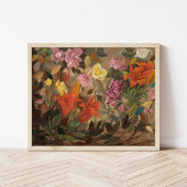 Poster Fleurs dans un jardin | Tadeusz Makowski