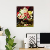 Poster Fleurs dans un Vase (Bureau à domicile)