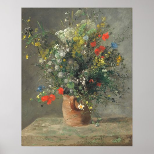 Poster Fleurs dans un Vase - Auguste Renoir Art (Devant)