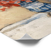 Poster Fleurs dans un Vase Bleu | Christopher Wood (Coin)