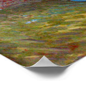 Poster Fleurs dans un vase bleu de Vincent van Gogh (Coin)