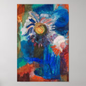 Poster Fleurs dans un Vase Bleu | Fritz Schaefler (Devant)