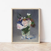 Poster Fleurs dans un vase de cristal | Édouard Manet