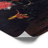 Poster Fleurs dans un vase de verre (Coin)