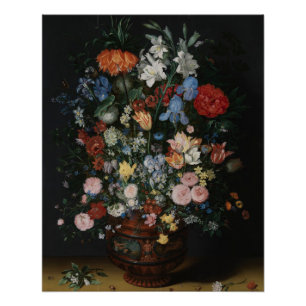 Poster Fleurs dans un Vase - Jan Brueghel