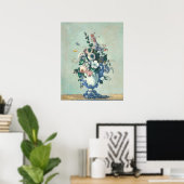 Poster Fleurs dans un Vase Rococo - Paul Cézanne Beaux-Ar (Bureau à domicile)