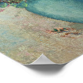 Poster Fleurs dans un vase turquoise, v.1912 (Coin)