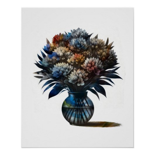 Poster Fleurs dans Vase (Devant)