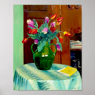 Poster Fleurs dans Vase 1912 par Felix Vallotton