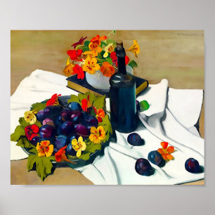 Poster Fleurs dans Vase 1923 par Felix Vallotton