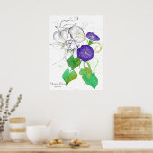 Poster Fleurs d'aquarelle du matin (Cuisine)
