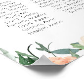 Poster Fleurs d'aquarelle École Réunion de classe Mémoria (Coin)