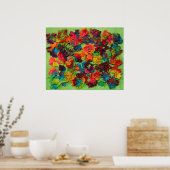 Poster Fleurs d'argile arc-en-ciel (Cuisine)