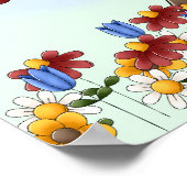 Poster Fleurs d'arrosage Angel de campagne mignonne (Coin)