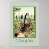 Poster Fleurs d'arrosage St Clare d'Assisi (M 065) (Devant)