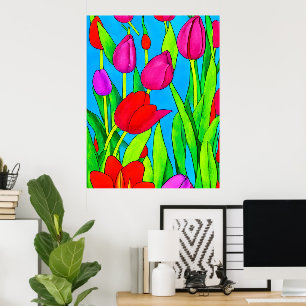 Poster Fleurs d'art mural