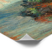 Poster Fleurs d'artichauts de Jérusalem, Claude Monet Fin (Coin)