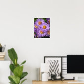 Poster Fleurs d'aster violettes Floral (Bureau à domicile)