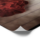 Poster Fleurs d'automne Bienvenue à notre mariage (Coin)